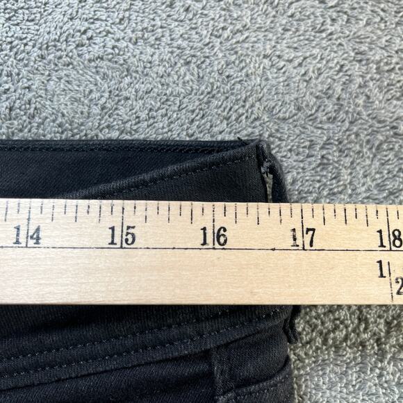 American Eagle Kick Boot Jeans Womens 12 Black Denim Stretch Mid Rise Everyday - Picture 13 of 14